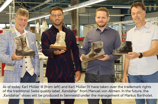 Shoe brand remains in Swiss hands: Entrepreneurial family Müller takes over "Kandahar”