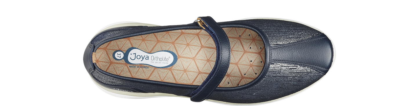 Natalie W blue metallic